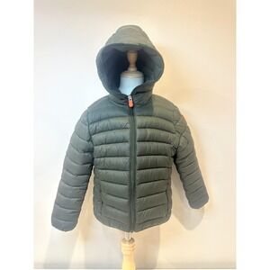 Save the Duck Boys Jacket LightWeight Puffer Green 6 Years